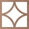 Ekena Millwork Statesman Wood Fretwork Pierced Ceiling Medallion, Wood (Paint Grade), 20"OD x 12 3/4"ID x 3/8"T CMWP20X20X0375STMF - alternate 3